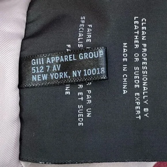 Marc New York Raspberry Felix Knit Panel Asymmetrical Leather Jacket. Small EUC!